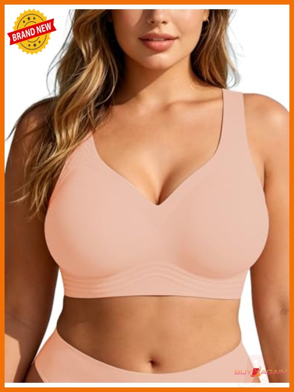 Wireless Seamless Push Up Bralette - Full Coverage T-Shirt Bra S-6XL